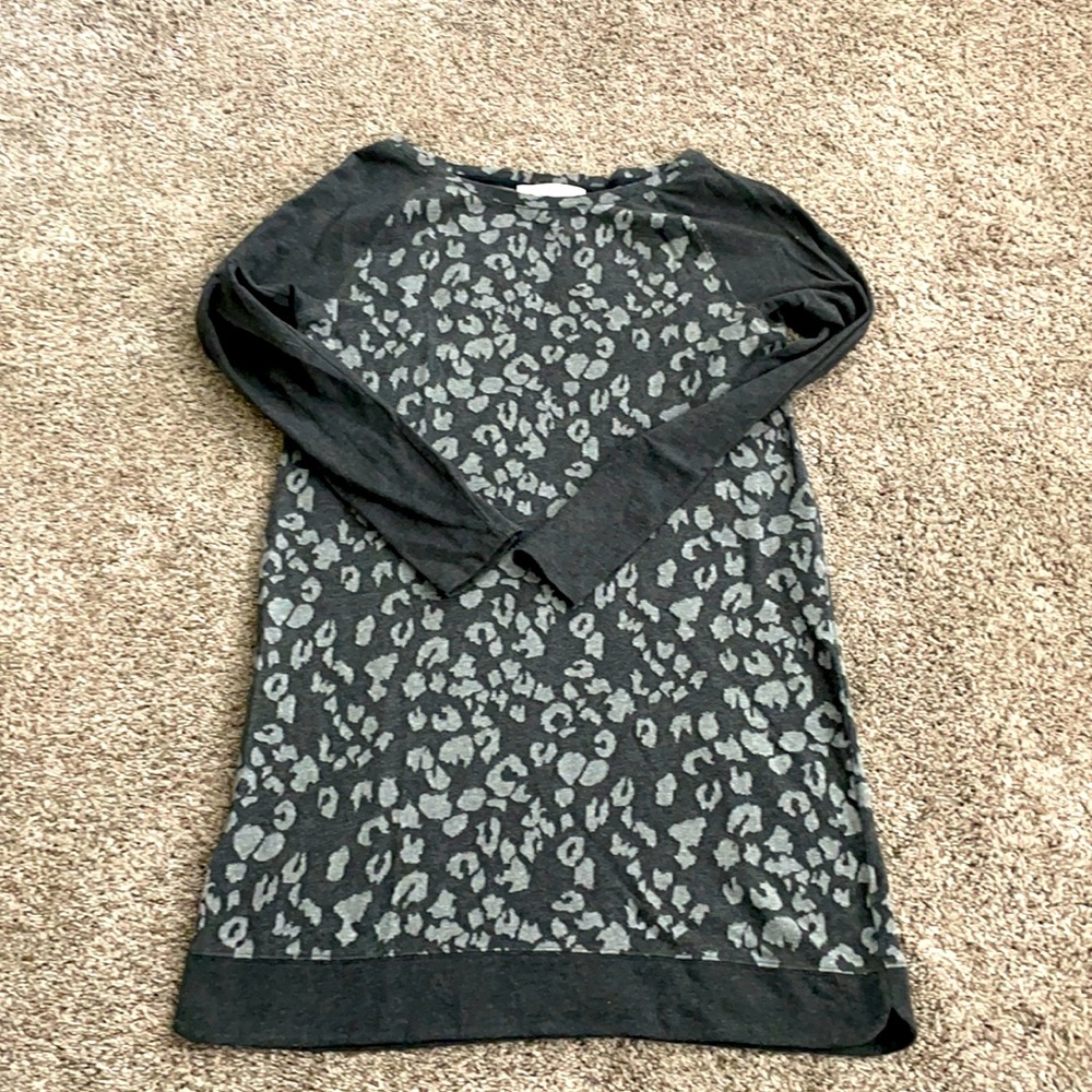 Loft Cotton Animal Print Dress Size M